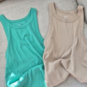 GAP Modern Tank Duo in Green and Beige